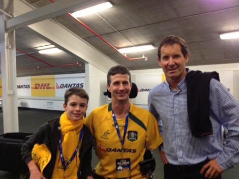 Luke, Matthew, and Robbie Deans